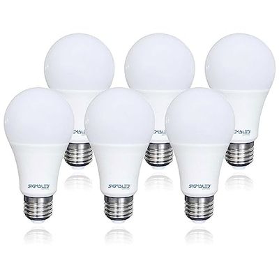 Sigmaled lighting - Lampadina LED E27 9W (equivalente a 60W) - 810 lumen - Luce naturale 4000K - Attacco grande - Lampada LED Bulbo A60-6 PEZZI