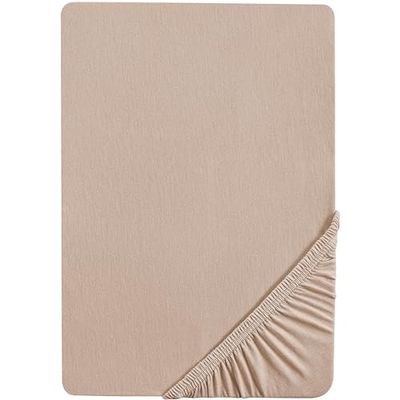 roba Hoeslaken Lil Elephant, 60 x 120 en 70 x 140 cm, voor babybed, katoen, elastisch, GOTS-gecertificeerd, bruin
