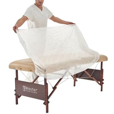 Master Massage Wegwerp hoeslaken spanovertrek vlies overtrek (10 st./pack) afdekking voor massagebed behandeling praktijkbenodigdheden