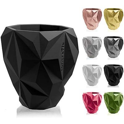 CONCRETTE Pot de Fleurs en Ciment - Géométrique - Diamètre : 13 cm - Diamètre : 19 cm - Diamètre : 24 cm - 17 Couleurs