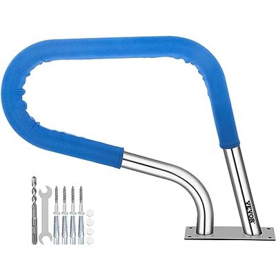 VEVOR Corrimano per Piscina in Acciaio Inox per Piscina Scala Corrimano con Copertura dell'Impugnatura in Nylon da 4 Piedi, Maniglione per Piscina Spa Parco Acquatico (32x23 Pollici)