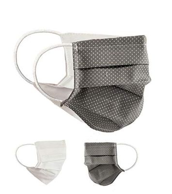 Community Masks 2-pack set unisex makeshift mask reversible mouth protection mask mouth and nose protection reversible mask with print cotton BCI washable