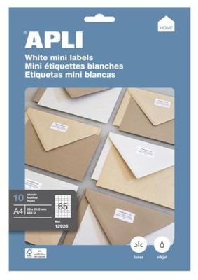 APLI Borsa 10 fogli Etichette Glossy per Inkjet: 199.6 x 289.1 mm