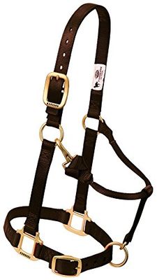 Weaver Leather Origineel verstelbaar nylon paardenhalster, groot paard, bruin