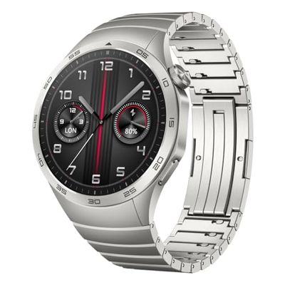 HUAWEI Watch GT 4 46mm Smartwatch, hasta 2 semanas de batería, iOS & Android, gestión de calorías, Seguimiento Profesional de la Salud, SpO2, GPS, versión española,Acero