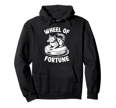 Wheel Of Fortune Robot Vacuum Cleaner Funny Cat Pullover Hoodie