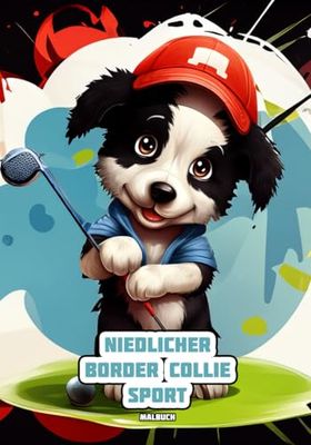 Niedlicher Border Collie - Sport: Malbuch