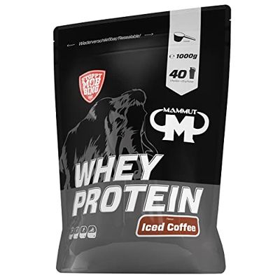 Mammut Nutrition Whey Protein, Café glacé avec du vrai café, petit-lait, protéines, shake de protéines, 1000 g