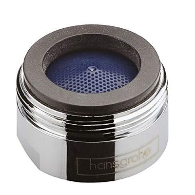 Hansgrohe 13914000 Rompigetto con Riduttore Portata e Sistema Anticalcare Rubit per Miscelatore Bidet, Argento
