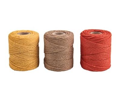 Rayher Bastelzubehör, Terracotta, 3X ca.50g, 3 spolette à 65m