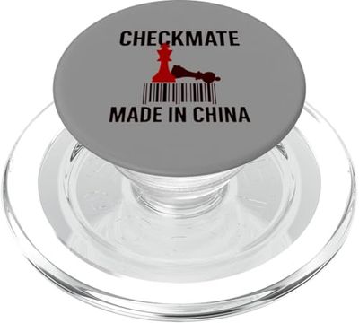 Hecho en China Jaque Mate Sarcástico Estrategia Política Humor PopSockets PopGrip para MagSafe
