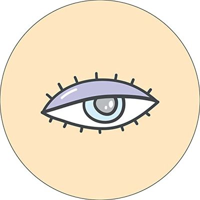 Bonateks, Ronde digitaal bedrukte muismat, antislip onderkant, voor kantoor en thuis, diameter: 22 cm