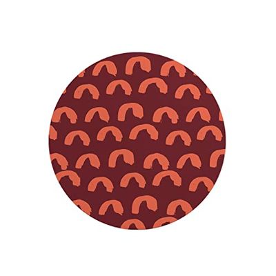 Questo Casa, Round Digital Printed Mouse Pad, Non-Slip Base, for Office and Home, Diameter:22cm