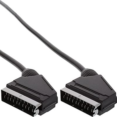 InLine 89973 Cabo preto EUROCONECTOR - cabos EUROconectores (3 m, preto, macho connector/macho connector)