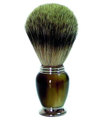 Golddachs Pennello da Barba, 100% Pelo di Tasso, galalite, Rasatura Unisex, Multicolore, Taglia Unica