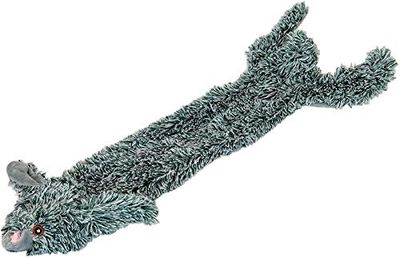 JACK AND VANILLA, Jouet en Peluche Lapin, pour Chiens, 50 cm, Design réaliste, sonore et Lavable, idéal pour Les Jeux interactifs, Couleur vive, Modèle Flatties