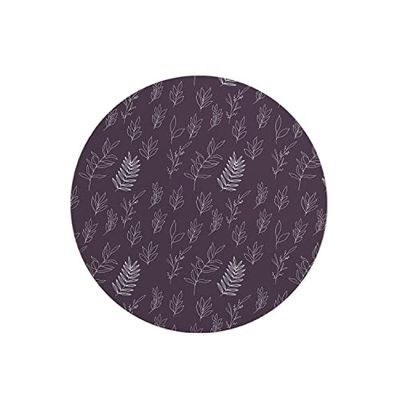 Questo Casa, Ronde digitaal bedrukte muismat, antislip onderkant, voor kantoor en thuis, diameter: 22 cm