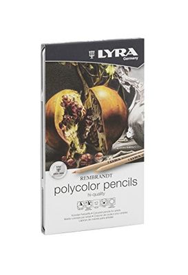 LYRA 2001120 Rembrandt Polycolor kunstenaarsstiften in metalen etui, 12 stuks