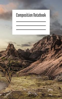 Composition Notebook: Paperback | 5 × 8 Inches; 100 Pages | College Lined Notebook | Ideal for School, College, Office, Work, Students
