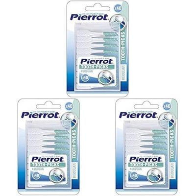 Pierrot Pierrot Tooth-Picks Reg 40U 30 g (Paquete de 3)