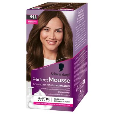 Schwarzkopf Perfect Mousse Coloração permanente, Noisette 668