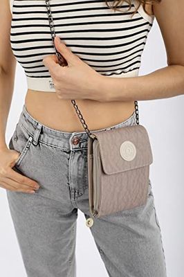 Le Jardin du Lin Trmdmra100090, Bolso Bandolera para Mujer, Visón