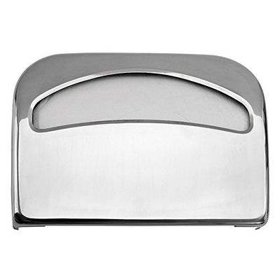 Garcia de pou pour abattant WC Distributeur, 41.7 x 5 x 29 cm, métal, Argent, 41 x 29 x 6 cm