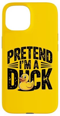 Funny Duck Lovers Halloween Party, Pretend I'm A Duck Case for iPhone 15