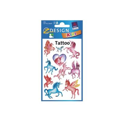 Kindertattoos voor meisjes Eenhoorns. 10 Designs Eenhoorns.