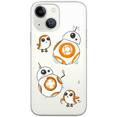 ERT GROUP etui na telefon Apple Iphone 13 MINI, case oryginalny i oficjalnie licencjonowany przez Star Wars, wzór BB 8 010, optymalnie dopasowane, plecki z TPU cześciowo przeźroczyste