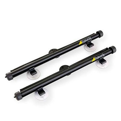Hauck Shade Me 2 autozonneklep, autozonnescherm kinderen, autoraam zonnescherm met zuignappen en oprolbaar met één hand, 2 stuks, zwart