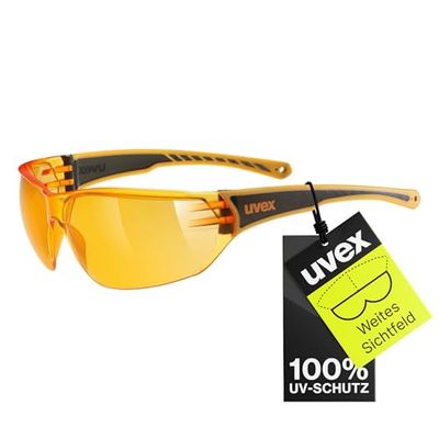 Uvex Sportstyle 204, óculos desportivos unissexo, de espelho, conforto sem pressão e suporte perfeito, laranja/laranja, tamanho único