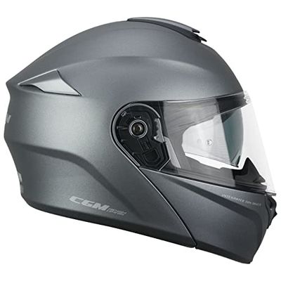 508A-ALV-10 Titanium Matte (XS) Convertible Helmet (Saloon Pinlock) Extra Smoke Internal Screen