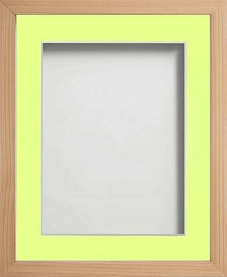 Frame Company Webber Beech with Lemon Bon Bon Mount, 20x16 for 15x10 inch