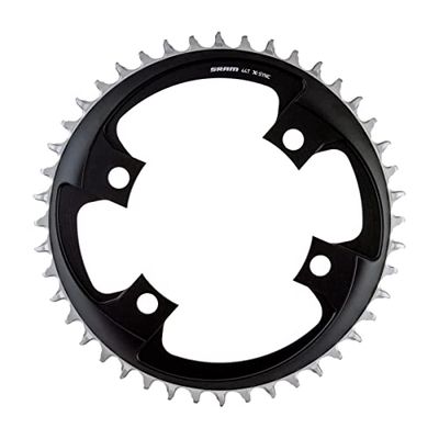 SRAM Unisex's Road 107Bcd X-Sync Ketting, Blast Zwart, 44t