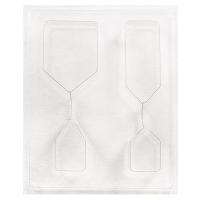 Rayher 36058000 molde trabalhos manuais em casitas, 4 tamanhos de 5,5 - 10,5 cm, reutilizável