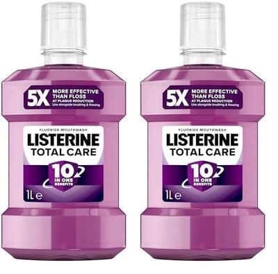 Listerine Total Care Mouthwash 1L (Pack of 2)