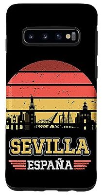 Carcasa para Galaxy S10 Sevilla España Retro Vintage Sunset Skyline Sevilla