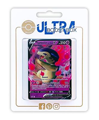 Typhlosion de Hisui V SWSH237 - Ultraboost X Epée et Bouclier 10 Astres Radieux - Coffret de 10 Cartes Pokémon Françaises