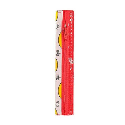 Opti S40-15-00722 Zip, Polyester, 00722, Red, 15 cm