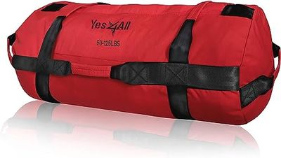 Yes4All Sacco ponderato Regolabile con Maniglie da 2-90 kg per allenamenti di Corsa, Core Bag Sandbag per Molti allenamenti Funzionali, Fitness, Crossfit, condizionamento