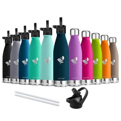 AORIN Vacuum Insulated Stainless Steel Water Bottle - 750ml - 24 hrs Cooling & 12 hrs Keep Warm - BPA Free - Mental Water Bottle for Work, Gym, Travel, Sports