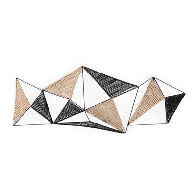 ESCULTURA 120X9X45 METAL/CUERDA DE PAPAEL NATURAL/