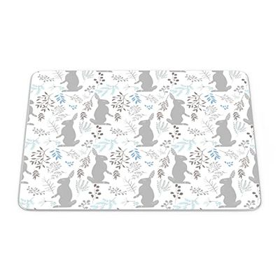 Bonamaison, Tappetino per mouse rettangolare con stampa digitale, fondo antiscivolo, 22 x 18 cm