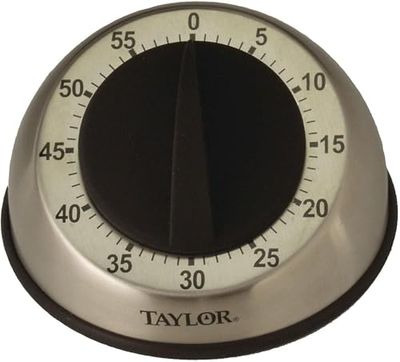 Taylor Precision Products Pro - Temporizador mecânico de aço inoxidável