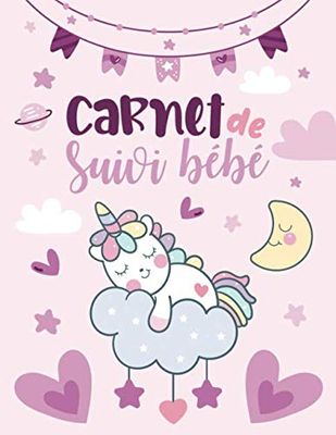 Carnet de suivi bébé: Journal de bord | livre de naissance bébé | cahier de liaison parents nounou pour suivre : alimentation, couches, bain, ... notes… | pour 4 mois de suivi | Grand format