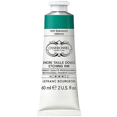 Colores de impresión de cobre de carbonnel, alta pigmentación, excelente resistencia a la luz, vegano, colores vivos, resistente al envejecimiento, tubo de 60 ml, color verde esmeralda