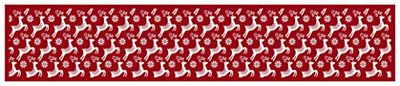 Doge Milano Chemin de cuisine, 100% Made in Italy, Tapis antitache avec impression numérique, Coulisse antidérapante et lavable, Modèle nordique - Bleu clair, cm 280x52