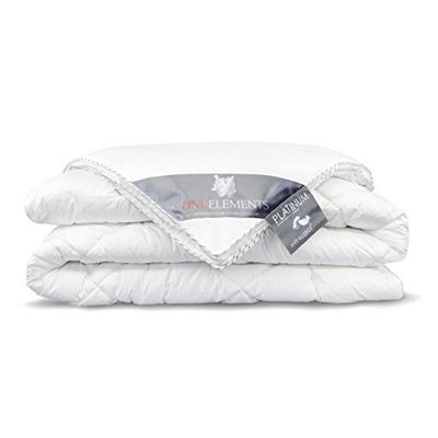 Heckett Lane Platinium Couette 4 Saisons en Duvet d'oie 155 x 220 cm