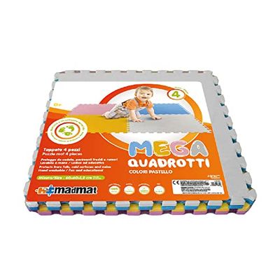 Sport1 Matta Barn Madmat Mega Quadrupt Pastell Unisex, Multifärg, 14 EU, Flerfärgad